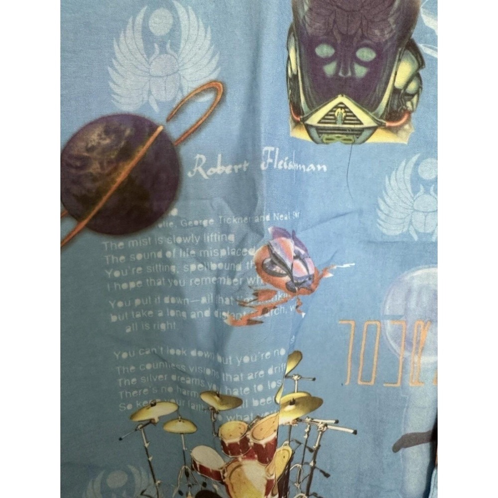 Taylor Sportswear Journey Band Graphic Shirt Mens Large Blue Nylon Made in USA - Picture 4 of 12